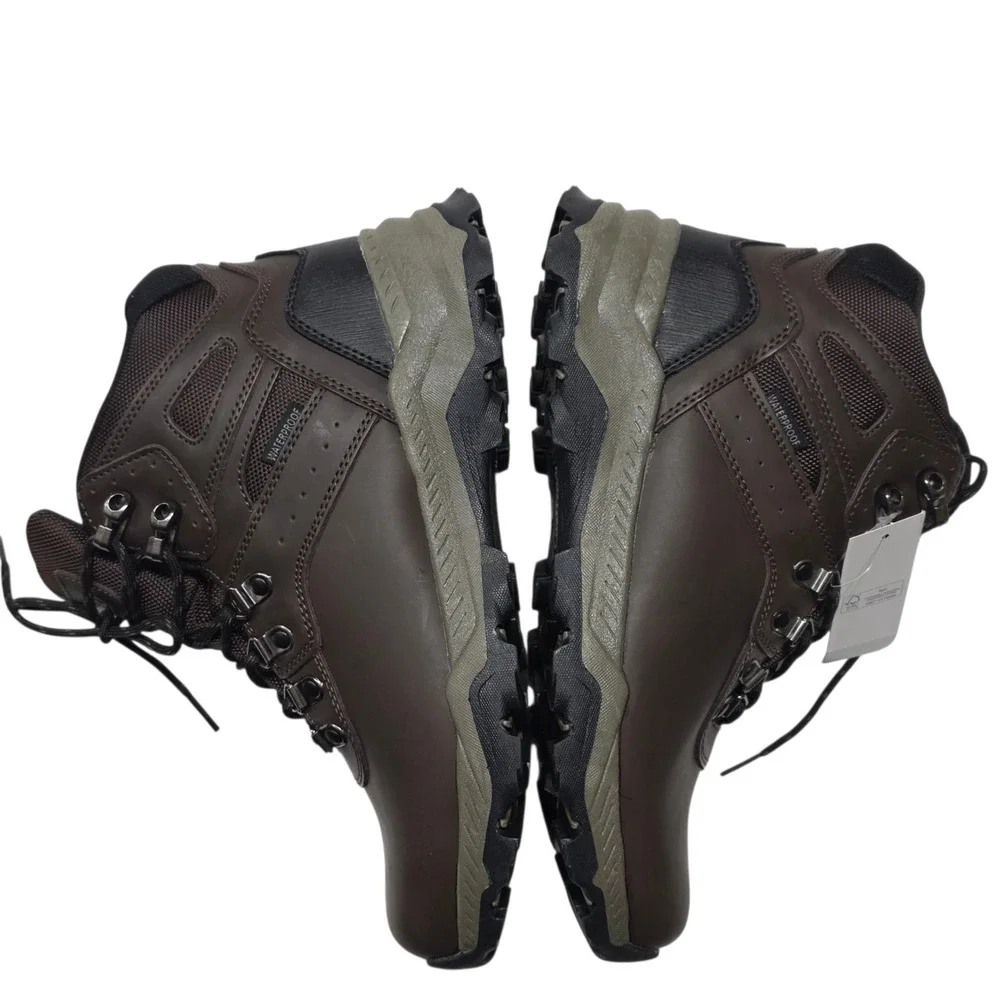 Khombu Kenny‎ Hiking Boots Mens 9 Brown Waterproof Leather Trail Outdoor Shoes